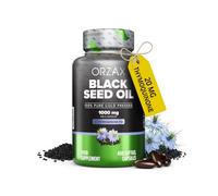 Orzax Black Seed Oil 1000 mg with 20 MG Thymoquinone, Nigella Sativa, Cold Pressed, 400 Softgels, 200 Days Supply