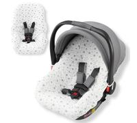 Orzbow Baby Car Seat Blanket, Star | Universal protective cover, 100% cotton, for Maxi Cosi, CabrioFix, Pebble, breathable against sweating, machine washable