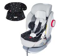 Orzbow Baby Gel Pad, Reversible Car Seat Protector Potty Training Cooling Mat for Babies with EVA, Large Gel Cooling Mat for Baby Car Seats, Pushchairs, Buggies and Prams, Black