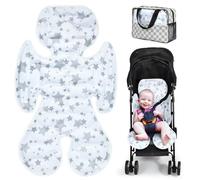 Orzbow Pram Liner Universal, Pram Cooling Mat Baby, Pushchair Seat Liners Summer, Pushchair Liner Summer Large Gel Cooling Mat for Baby Car Seats, Pushchairs, Buggies & Prams, White