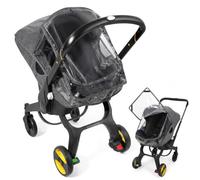 Orzbow Rain Cover for Doona Car Seat Stroller, Dark Grey Pro | Cold-resistant Cationic Fabric, Easy Access Roll-up Door, Storage Pouch, Built-in Waterproof Zipper, Quick Installation