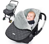 Orzbow Universal Baby Car Seat Blanket, Winter Car Seat Footmuff for Baby w/Warm Liner, Easy Access, Waterproof Fabric, Soft Touch, Machine Washable, for Group 0/0+, 0-12 Months, Dark Grey