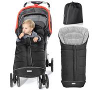 Orzbow Universal Footmuff for Pushchair, Cosy Toes for Baby Buggy Pram Stroller - Waterproof and Windproof Thick Thermo Fleece Pushchair Footmuff with