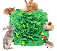ORZECHKO Rabbit Foraging Mat, Interactive Bunny Foraging Toy Indoor, Soft Pet Feeding Mat Toy Also for Hedgehog, Guinea Pig, Hamster, Chinchilla, Kitten, Puppy, Small Animals
