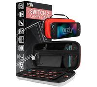 Orzly Carry Case for Switch 2 2025 Console, 7.9 inch Screen Protection, Hard Case with Smart Storage for Accessories and Games Pockets, Gift Box Edition, (Poke Switch 2)