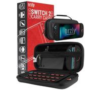 Orzly Case for Nintendo Switch 2 Protective Travel Carry Case with Screen Padding, Game Cards & microSD Slots with Zipped & Open Pockets for Console Accessories - Gift Box Edition