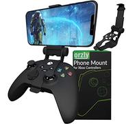 Orzly Xbox Series X Controller Mobile Gaming Clip, Xbox Controller Phone Mount Adjustable Phone Holder Clamp Compatible with Xbox Series X|S, Xbox One, Xbox One S, Xbox One X-Carbon Black