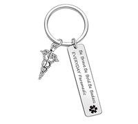 ORZOESD Paramedic Keyring Coworker Keychain Paramedic Wife Keychain Inspirational Keychain, Paramedic Keychain, Default