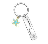 ORZOESD Starfish Keychain Starfish Story Gift Starfish Appreciation Jewelry Teachers Keychain Mentors Gift, Starfish Story Keychain, Default