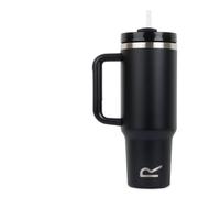 (OS, Black) Regatta Thermulate Insulated 12L Carry Handle Travel Flask Water Bottle Cup