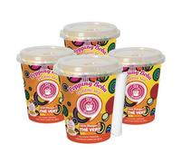 O's Bubble Lychee Mango Green Tea Jelly Popping Boba, Pack of 4