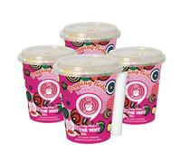 O's Bubble Strawberry Peach Green Tea Jelly Popping Boba, Pack of 4