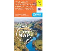 OS Explorer ACTIVE OL14 Wye Valley and Forest of Dean (OS Explorer Map)