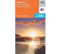 OS Explorer Map (104) Redruth and St Agnes by Ordnance Survey (2015-09-16)