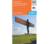 OS Explorer Map (308) Durham and Sunderland by Ordnance Survey (2015-09-16)
