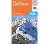 OS Explorer Map (414) Glen Shiel and Kintail Forest by Ordnance Survey (2015-09-16)