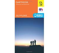 Explorer OL28 Dartmoor Map With Digital Version, Orange One Size