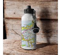 OS Map 600ml Metal Water Bottle - Pembrokeshire Coast National Park
