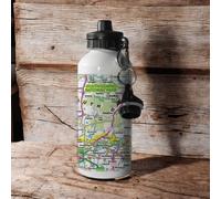 OS Map 600ml Metal Water Bottle - South Downs National Park