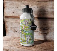 OS Map 600ml Metal Water Bottle - The Broads