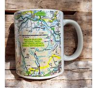 OS Map Ceramic Mug - Brecon Beacons National Park
