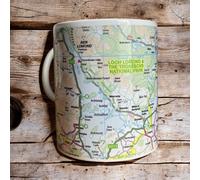 OS Map Ceramic Mug - Loch Lomond and The Trossachs National Park