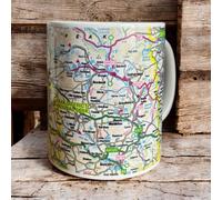 OS Map Ceramic Mug - Peak District National Park