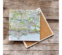OS Map Ceramic Single Coaster - South Downs National Park