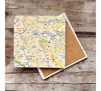 OS Map Ceramic Single Coaster - Yorkshire Dales National Park