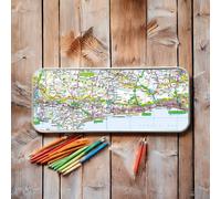 OS Map Metal Pencil Tin - South Downs National Park