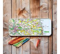 OS Map Metal Pencil Tin - The Broads