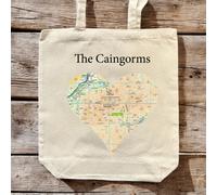 OS Map Premium Canvas Tote Bag - Cairngorms National Park