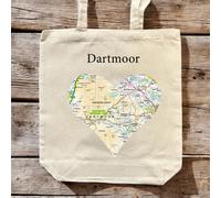 OS Map Premium Canvas Tote Bag - Dartmoor National Park