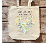 OS Map Premium Canvas Tote Bag - Loch Lomond and The Trossachs National Park