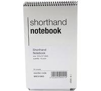 OS SMART CHOICE Spiral Shorthand Notebook, 80 Leaves, Pack of 10 + Free Highlighter Pen