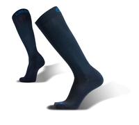 OS1st TS5 Compression Travel Socks treats DVT & circulation for healthier legs, Navy, Small