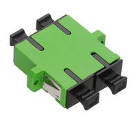 OS2 Single Mode SC/APC to SC/APC Duplex Fiber Optic Adapter/Coupler - Green