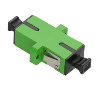 OS2 Single Mode SC/APC to SC/APC Simplex Fiber Optic Adapter/Coupler - Green