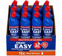OS4U Thick Bleach 24 Hour Protection Thick Toilet Cleaner 750ml x 12 Pack Thick Bleach for Toilet Cleaner, Kills 99.9% Bacteria