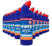 OS4U Thick Bleach Easy 24 Hour Protection Thick Toilet Cleaner 750ml Per Bottle - 12 Pack | Thick Bleach for Toilet Cleaner, Kills 99.9% Bacteria,