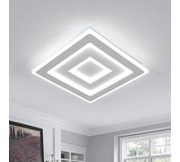 Osairous Ceiling Lamp LED Modern, 52W 5850LM LED Ceiling Light Acrylic, White Squares Design for Living Room, Bedrooms, Dining Room, Kitchenand, Corridor, Cold White 6500K