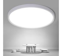 Osairous LED Ceiling Light 36W, 16 Inch Flat Round Ceiling Lamp, 6500K 3980 LM, Waterproof IP44, White Light Lamps for Bathroom, Living Room, Bedroom, Hallway