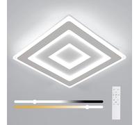 Osairous LED Ceiling Light Dimmable, 52W 5850LM Modern Ceiling Lamp with Remote Control, Squares Design Lighting 3000K-6500K for Living Room, Bedrooms, Dining Room, Kitchen, Corridor