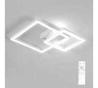 Osairous LED Ceiling Lights Dimmable, 34W Ceiling Light with Remote Control, 350° Rotatable Square Ceiling Lamp LED 3000K-6500K for Living Room,Bedroom, Kitchen, White 51CM