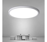 Osairous LED Flush Mount Ceiling Light 24W, 11.81"x0.98" Ultra Thin Lighting Fixture, 2160 LM Flat Round Ceiling Lamp, 6500K Cool White Light Lamps for Living Room, Bedroom, Hallway