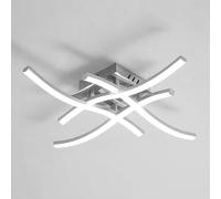 Osairous LED Modern Ceiling Light, Elegant Curved Design, 4 Built-in LED Boards, 24W 2700 LM 6500K Cool White Modern Ceiling Fixture for Living Rooms, Dining Room, Bedroom, Hallway and Corridor