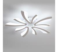 Osairous Modern LED Ceiling Lights, 50W Creative 5-V Shape LED Ceiling Lamp, Cool White 6000K Ceiling Chandelier，Acrylic Modern Home Lighting for Bedroom, Living Room, Kitchen, Diameter 26.77in