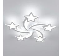 Osairous Modern LED Ceiling Lights, 60W Meteor Shape LED Ceiling Lamp, 6500K Chandelier Living Room，Acrylic Modern Ceiling Lights for Bedroom, Living Room, Kitchen, Diameter 26.37in