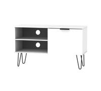 Osaka 1 Door 2 Shelf Tv Unit In White Matt (Ready Assembled)
