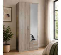 Osaka 112209 2 Door 2 Drawer + Mirror Oak